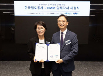 코레일-HMM, 친환경 철도물류 활성화 협력