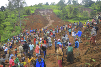 에티오피아 산사태 희생자 257명 확인…"500명으로 늘어날 듯"