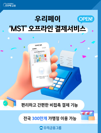 우리페이, 스마트폰 태그만으로 간편결제 가능