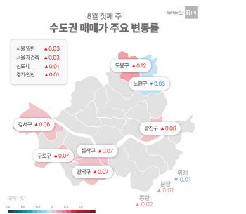 휴가철도 ‘무색’…서울 아파트값 8주 연속 ‘후끈’