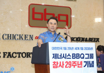 BBQ 창사 29주년, 윤홍근 회장 "혁신과 변화 실현할 시점"