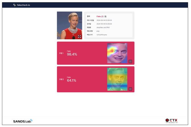 "누구나 무료 이용 가능" 샌즈랩, '딥페이크 탐지 서비스' 출시 - 뉴스 썸네일 이미지