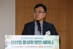 [포토]주성관 교수, 분산에너지에 대해 발표                                                                                                                                                               