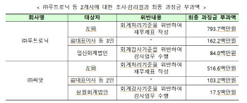 ‘회계위반’ 루트로닉·씨앗, 억대 과징금 부과…감사인도 제재