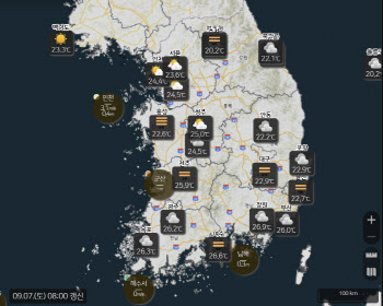 주말 한낮에 30도 넘는 '늦더위'…남부지방 중심 '소나기'