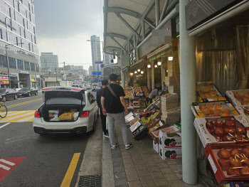 "사과 한 알 4천원"…귀성객 어깨 짓누르는 추석 물가[르포]