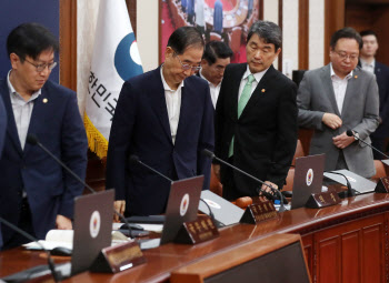 국무회의 참석하는 한덕수 총리