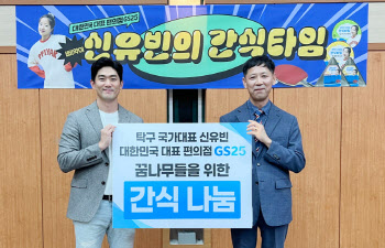 GS25, '삐약이' 신유빈과 아동시설에 간식 기부…"사회적 책임"