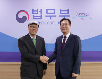 박성재 법무장관, 한상훈 한국형사법학회장과 면담