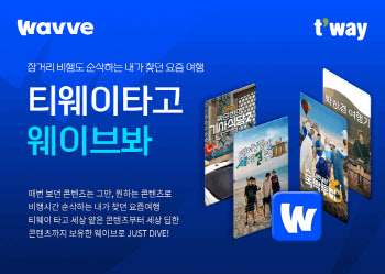 티웨이항공, OTT ‘웨이브’와 제휴…기내 엔터테인먼트 확대