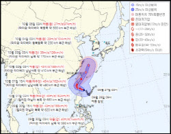 ‘끄라톤' 몰고 온 수증기…징검다리 연휴, 부산 지역 `물폭탄`