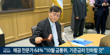 채권 전문가 64% "10월 금통위, 기준금리 인하할 것"