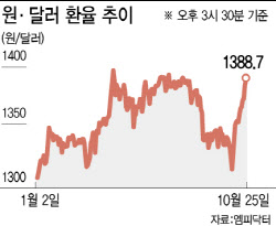 1400원이 뉴노멀?…외환당국, 환율 저항선 딜레마