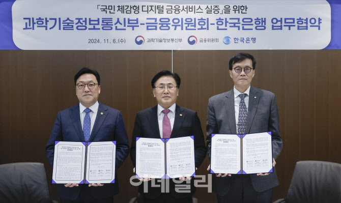  과기정통부-금융위원회-한국은행 업무협약                                                                                                                                                          