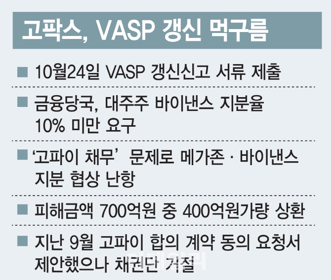 '대주주 적격성' 문제에 애먹는 고팍스...VASP 갱신도 난항 - 뉴스 썸네일 이미지
