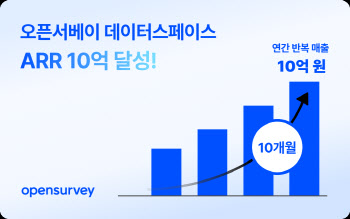 오픈서베이 ‘데이터스페이스’, ARR 10억 돌파…“해외 진출”