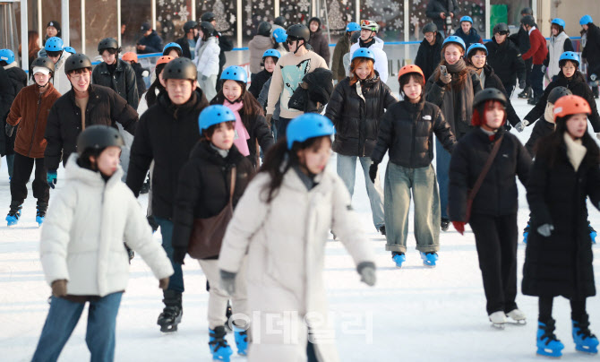 '스케이트 즐기는 시민들'                                                                                                                                                                