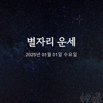  2025년 01월 01일 오늘의 운세