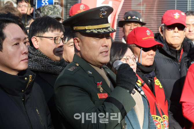 소감 밝히는 박정훈 전 해병대 수사단장                                                                                                                                                             