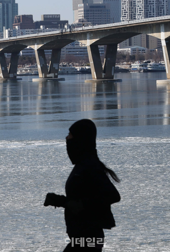 계속된 한파에 올겨울 첫 한강 결빙 관측                                                                                                                                                            