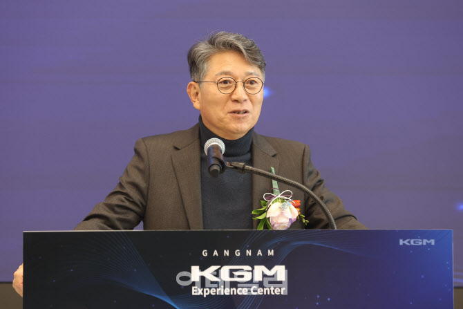 축사하는 곽재선 KGM 회장                                                                                                                                                                          