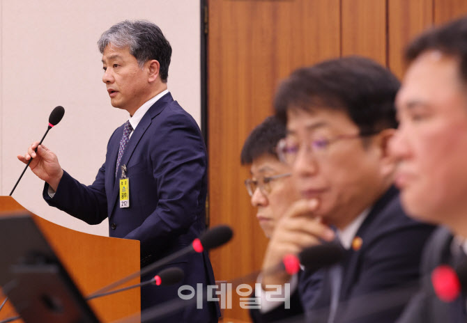 국회 국토위, '답변하는 주우정 현대엔지니어링 대표'                                                                                                                                      
