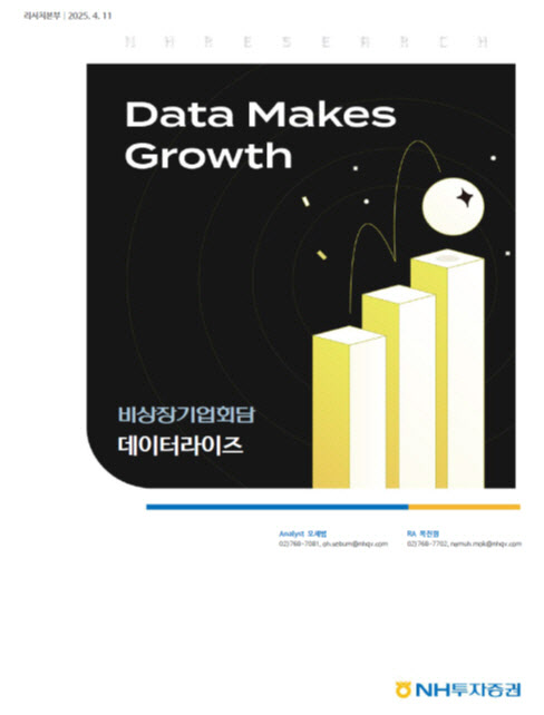 NH투자증권, 비상장기업 '데이터라이즈' 분석 보고서 발간 - 뉴스 썸네일 이미지