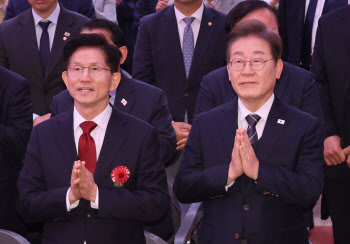 '이재명 49.5% 김문수 38.2%'…후보 확정 후 첫 여조[한길리서치](종합)