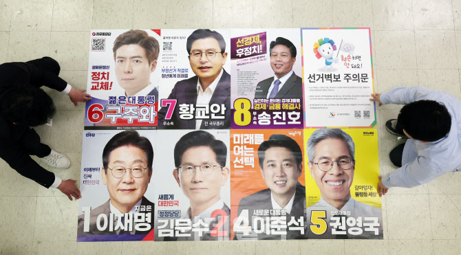 대통령 후보 선거 벽보