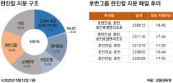 [마켓인]3년전 재미 못 본 호반, 한진칼 재매입 나선 속내는