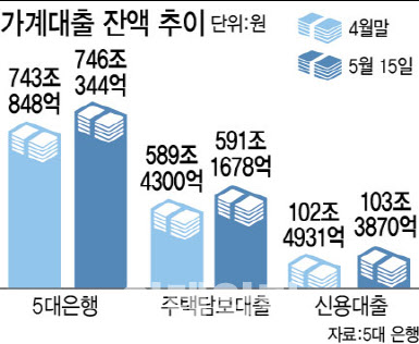 토허제 해제 후폭풍…5대 은행 가계대출 8영업일만 3조원↑