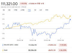 비트코인, 사상 첫 11만 달러 돌파… ‘디지털 금’ 되나