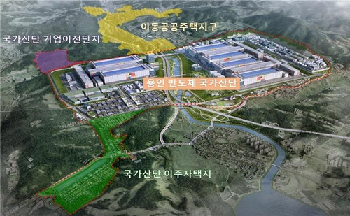 용인 반도체 국가산단, 두 차례 유찰…입찰 기준 낮추나, 수의계약하나
