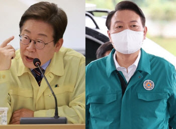 尹은 녹색으로 바꿨는데…李, 노란색 민방위복만 입는 이유는