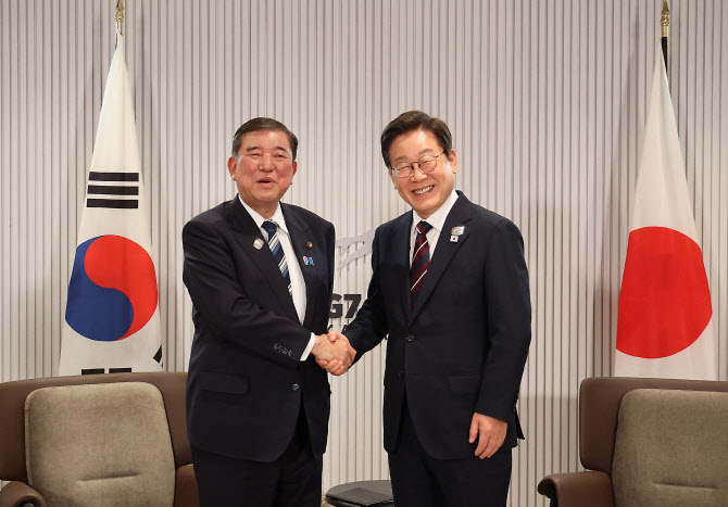 [속보] 李대통령, 이시바 日 총리와 한일정상회담