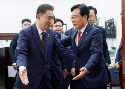 [포토]김병기-송언석, '국회의장 주재 원내대표 회동'                                                                                                                                            
