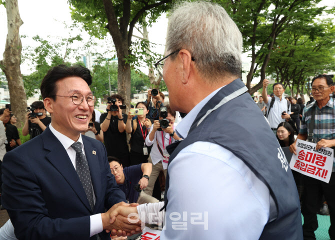 김민석 국무총리, 농민단체와 면담