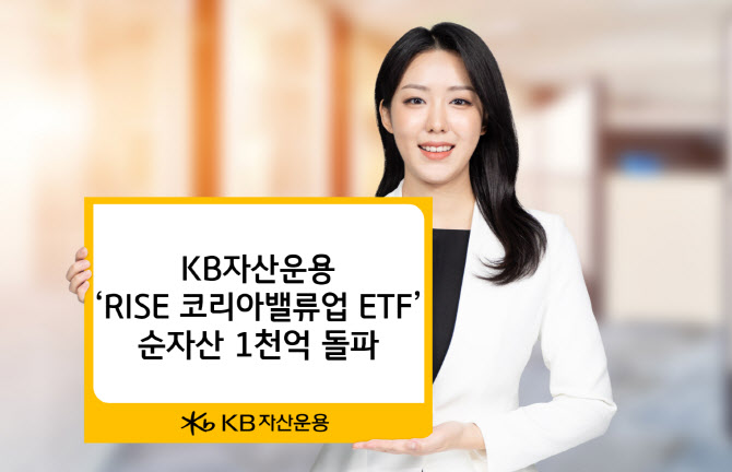 KB운용 "‘RISE 코리아밸류업 ETF’ 순자산 1000억 돌파"