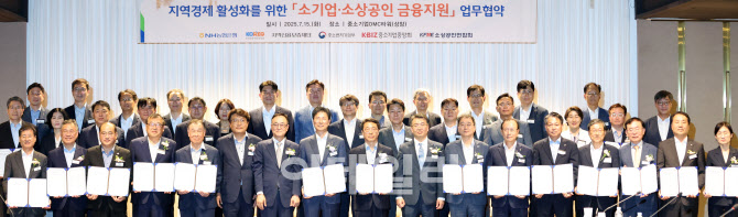 지역경제 활성화를 위한 소기업·소상공인 금융지원' 협약식                                                                                                                                     