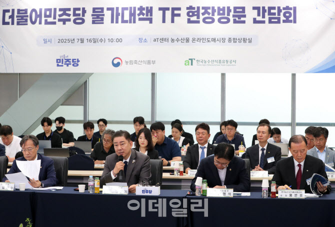  물가대책 발언하는 김병기 원내대표                                                                                                                                                                