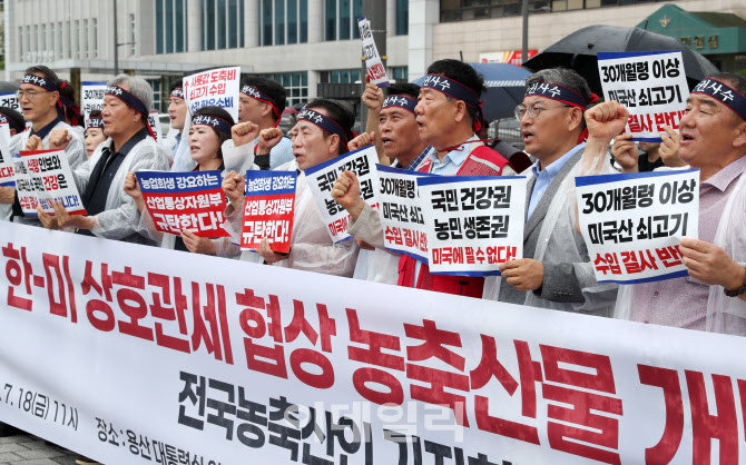  개방 반대 외치는 전국농축산인들