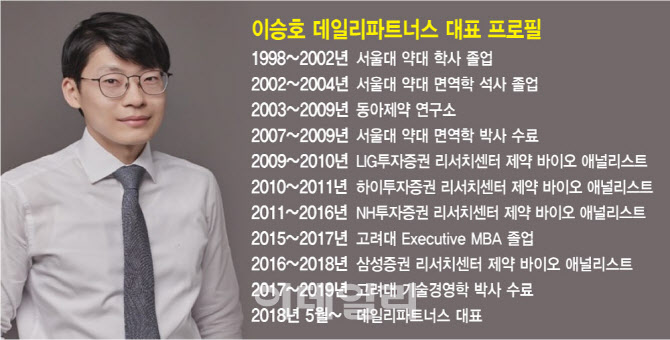 이승호 데일리파트너스 대표 "하반기 바이오 전망 밝다, 다중항체 주목... - 뉴스 썸네일 이미지