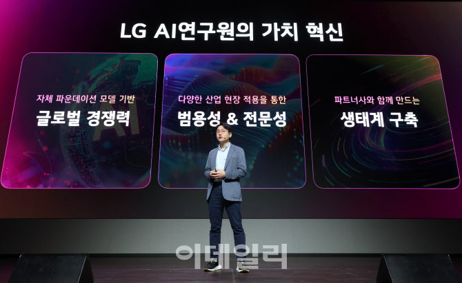 LG AI연구원의 가치 혁신 설명하는 임우형 원장                                                                                                                                                      
