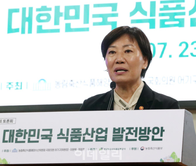  '식품산업 발전방안' 축사하는 송미령 장관                                                                                                                                               