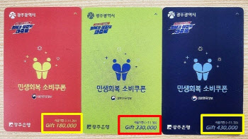 ‘색깔 차별’ 소비쿠폰, 결국…“공무원들이 밤새 스티커 붙인다”