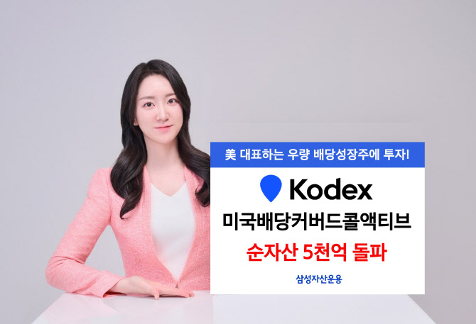 삼성운용, ‘KODEX 미국배당커버드콜액티브’ 순자산 5000억 돌파
