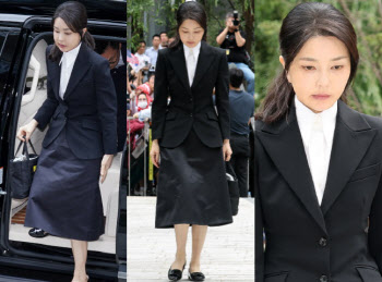 고개 푹 김건희 "아무 것도 아닌 제가 심려끼쳐 죄송"