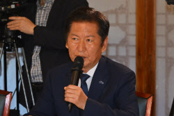 [포토]발언하는 정청래 더불어민주당 대표                                                                                                                                                                 
