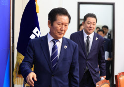 [포토]최고위원회의 참석하는 정청래-김병기                                                                                                                                                               