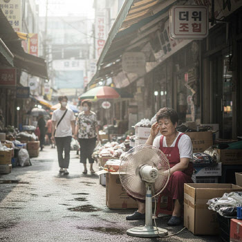 타는 듯한 더위에 곳간도 ‘텅’…직격탄 맞은 소상공인